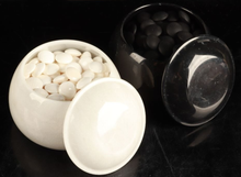 Load image into Gallery viewer, #J1019994 - Go Bowls (Marble) and Size 35 Go Stones (Slate & Shell) Set - Free FedEx Shipping