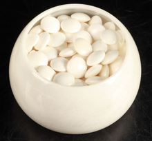 Load image into Gallery viewer, #J1019994 - Go Bowls (Marble) and Size 35 Go Stones (Slate & Shell) Set - Free FedEx Shipping