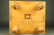 Load image into Gallery viewer, #J1321396 - 15.5cm Floor Board Set - Kaya - Slate and Shell - Chestnut Bowls - Free FedEx Shipping