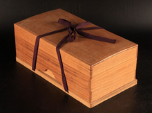 Load image into Gallery viewer, #J280961 - Luxury Set - Kokutan bowls - Size 36 Slate & Shell - Paulownia Box - Free FedEx Shipping