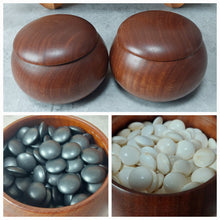 Load image into Gallery viewer, #J3122445 - 14.5cm Floor Board Set - Kaya - Kiomote - Size 34 Slate & Shell - Kaishi Bowls - Free FedEx Shipping