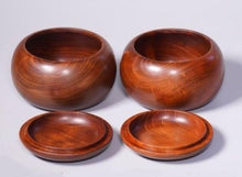 Load image into Gallery viewer, #J247842 - Size 36 Go Stones (Slate & Shell) and Go Bowls (Mulberry) Set - Kurokigoishiten - Free FedEx Shipping