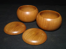 Load image into Gallery viewer, #J254103 - 18cm Floor Board Set - Katsura - Kiura Cut - Keyaki Bowls - Size 35 Slate & Shell - Free FedEx Shipping