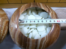 Load image into Gallery viewer, #J282254 - Go Bowls (Striped Agate) and Go Stones (Yunzi) Set - Free FedEx Shipping