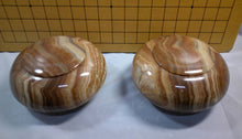 Load image into Gallery viewer, #J282254 - Go Bowls (Striped Agate) and Go Stones (Yunzi) Set - Free FedEx Shipping