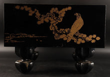 Load image into Gallery viewer, #J2635303 - 17cm Floor Board - Black & Gold Lacquer - Hawks - Free FedEx Shipping