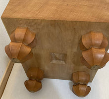 Load image into Gallery viewer, #J233964 - 17cm Floor Board Set - Shinkaya - Shihou-masa Cut - Keyaki Bowls - Size 32 Slate & Shell - Free FedEx Shipping