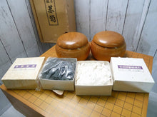 Load image into Gallery viewer, #J242271 - 14cm Floor Board Set - Matsu - Itame Cut - Keyaki Bowls - Size 30 Slate & Shell - Free FedEx Shipping