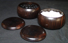 Load image into Gallery viewer, #J210763 - Luxury Table Board Set - Kaya - Kokutan bowls - Size 30 Slate & Japanese Shell - Free FedEx Shipping