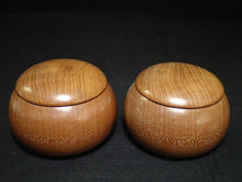 Load image into Gallery viewer, #J195576 - 18cm Shinkaya Floor Board Set - Tenchi-masa Cut - Size 36 Slate & Shell - Sakura Bowls - Free FedEx Shipping