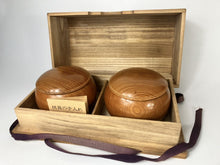 Load image into Gallery viewer, #J199822 - 17.5cm Floor Board Set - Shinkaya - Shihou-masa Cut - Cypress Bowls - Slate & Shell - Free FedEx Shipping