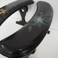 Load image into Gallery viewer, #J2187714 - Lacquered Armrests (2) for playing at a floor board - Black with Floral Design - Accessory
