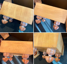Load image into Gallery viewer, #J274928- 18cm Floor Board Set - Shinkaya Tenchi-masa Cut - Quince Bowls - Size 37 Slate & Shell - Free FedEx Shipping