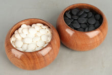 Load image into Gallery viewer, #J240899 - Size 30 Go Stones (Slate & Shell) and Go Bowls (Quince) Set - Paulownia Box - Free FedEx Shipping