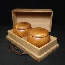 Load image into Gallery viewer, #J248530 - 6cm Table Board Set - Size 34 Slate and Shell - Kaya - Keyaki Bowls - Paulownia box and lid - Free FedEx Shipping