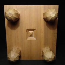 Load image into Gallery viewer, #J259503 - 17cm Floor Board Set - Shinkaya - Shihou-masa Cut - Keyaki Bowls - Size 35 Slate & Shell - Free FedEx Shipping