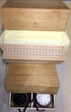 Load image into Gallery viewer, #J1177503 - 15cm Floor Board Set - Shinkaya - Tenchi-masa Cut - Mulberry Bowls - Paulownia Storage - Free FedEx Shipping