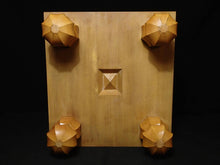 Load image into Gallery viewer, #J195576 - 18cm Shinkaya Floor Board Set - Tenchi-masa Cut - Size 36 Slate & Shell - Sakura Bowls - Free FedEx Shipping