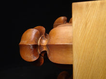 Load image into Gallery viewer, #J241966 - 14cm Shogi Floor Board Set - Shihou-masa Cut - Carved Pieces with Silk Bag and Storage Box - Free FedEx Shipping
