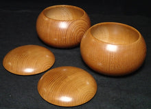 Load image into Gallery viewer, #J280762 - 17cm Floor Board Set - Shinkaya - Tenchi-masa Cut - Keyaki Bowls - Size 35 Slate & Shell - Free FedEx Shipping