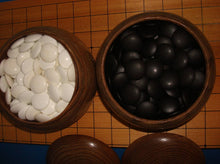 Load image into Gallery viewer, #J251068 - Folding Table Board Set - Chestnut Bowls - Glass Stones - Free Surface Shipping