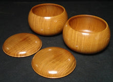 Load image into Gallery viewer, #J231474 - 17cm Floor Board Set - Shinkaya - Shihou-masa Cut - Keyaki Bowls - Size 34 Slate & Shell - Free FedEx Shipping
