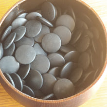 Load image into Gallery viewer, Size 20 Go Stones and Go Bowls Set - Large - Oak? Mulberry? - Lacquer - Slate & Shell - #C065