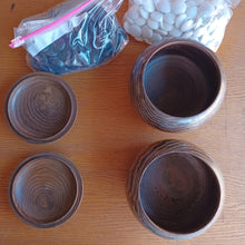 Load image into Gallery viewer, Size 33 Go Stones and Go Bowls Set - XL Chestnut - Resin / Glass - #C077