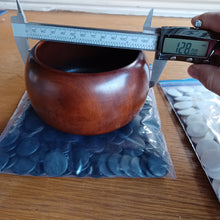 Load image into Gallery viewer, Size 15 Go Stones and Go Bowls Set - Medium - Camphor / Walnut - Slate & Shell - #C093