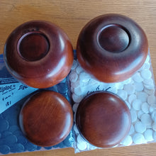 Load image into Gallery viewer, Size 15 Go Stones and Go Bowls Set - Medium - Camphor / Walnut - Slate & Shell - #C093