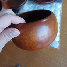 Load image into Gallery viewer, Size 15 Go Stones and Go Bowls Set - Medium - Camphor / Walnut - Slate & Shell - #C093