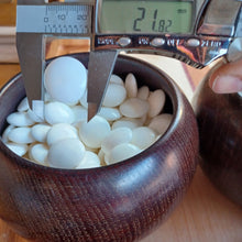 Load image into Gallery viewer, Size 30 Slate and Shell Set - Mulberry bowls - Snow - #C111