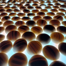 Load image into Gallery viewer, Size 33 Slate and Shell Go Stones and Go Bowls Set - Suwabute - Keyaki - #C133