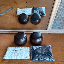 Load image into Gallery viewer, Size 20 Go Stones and Go Bowls Set - Ash / Mulberry - Japanese Clamshell - #C134