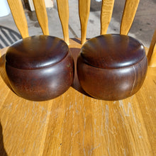 Load image into Gallery viewer, Size 20 Go Stones and Go Bowls Set - Ash / Mulberry - Japanese Clamshell - #C134