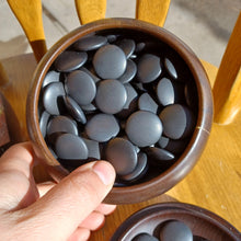 Load image into Gallery viewer, Size 20 Go Stones and Go Bowls Set - Ash / Mulberry - Japanese Clamshell - #C134