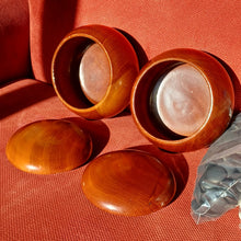 Load image into Gallery viewer, Size 28 Slate and Shell set - XL Mahogany Go Bowls - Snow - #C135