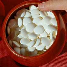 Load image into Gallery viewer, Size 28 Slate and Shell set - XL Mahogany Go Bowls - Snow - #C135