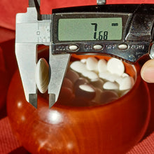 Load image into Gallery viewer, Size 28 Slate and Shell set - XL Mahogany Go Bowls - Snow - #C135