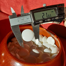 Load image into Gallery viewer, Size 28 Slate and Shell set - XL Mahogany Go Bowls - Snow - #C135