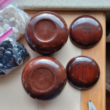 Load image into Gallery viewer, Agate & Onyx Set - Size 36-40 Bi-convex Go Stones and Dark Keyaki Go Bowls - #C137