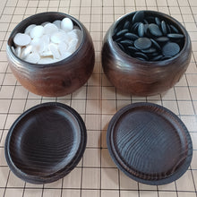 Load image into Gallery viewer, #C162 - Size 20 Go Stones and Go Bowls Set - Medium Chestnut - Japanese Clamshell