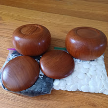 Load image into Gallery viewer, #C164 - Size 25 Go Stones and Go Bowls Set - Cherry / Mulberry - Slate & Shell