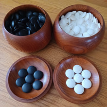 Load image into Gallery viewer, #C164 - Size 25 Go Stones and Go Bowls Set - Cherry / Mulberry - Slate & Shell