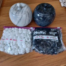 Load image into Gallery viewer, #C166 - Size 32 Go Stones and Go Bowls Set - Repaired Marble - Glass