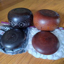 Load image into Gallery viewer, #C167 - Size 25 Go Stones and Go Bowls Set - Mismatched Chestnut Bowls - Glass Stones