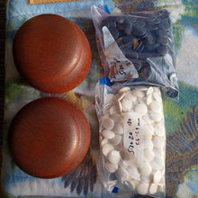 Load image into Gallery viewer, #C169 - Size 20 Go Stones and Go Bowls Set - Ash - Japanese Clamshell