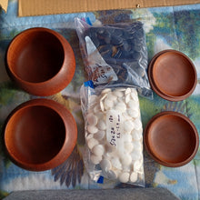 Load image into Gallery viewer, #C169 - Size 20 Go Stones and Go Bowls Set - Ash - Japanese Clamshell