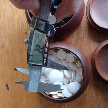 Load image into Gallery viewer, #C169 - Size 20 Go Stones and Go Bowls Set - Ash - Japanese Clamshell