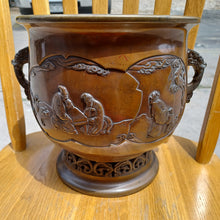 Load image into Gallery viewer, #C177 - Large Copper Incense Burner with Go depiction - Eternals - Temple Brazier - Ash - Accessory